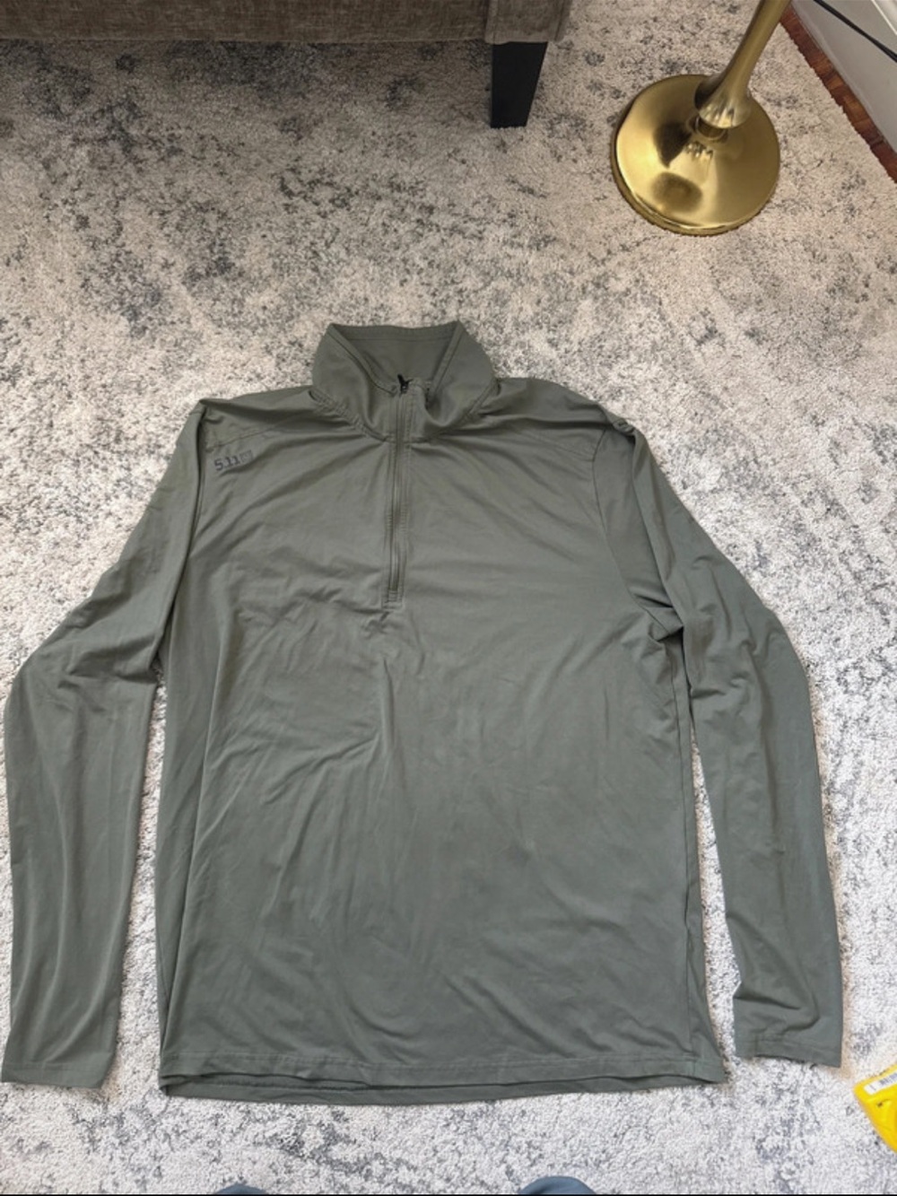 5.11 Tactical Olive Green Half-Zip Performance Pullover